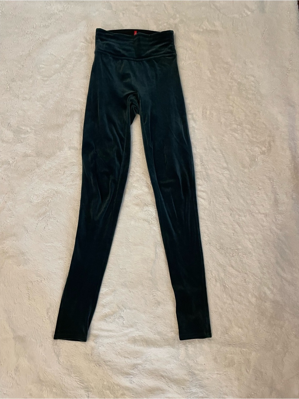 SPANX Dark Blue Velvet Tall Leggings